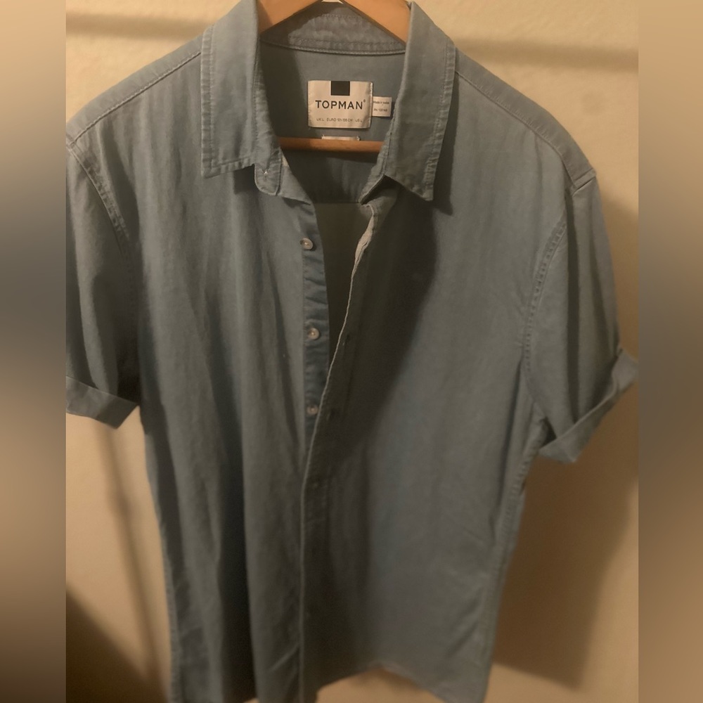TopMan Short Sleeve Button-Down